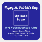 Sticker Carré Blue Saint Patrick (Devant)