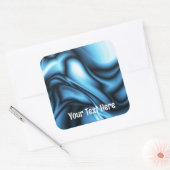 Sticker Carré Blue Silk wave (Enveloppe)