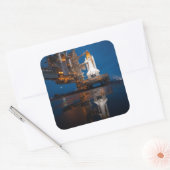 Sticker Carré Blue Sky for Space Shuttle Atlantis Launch (Enveloppe)