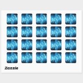Sticker Carré Blue Sound Waves (Feuille)