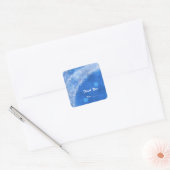 Sticker Carré Blue & White Sparkle Cendrillon N'importe quelle f (Enveloppe)