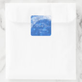 Sticker Carré Blue & White Sparkle Cendrillon N'importe quelle f (Sac)