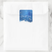 Sticker Carré Blue Winter Wonderland Envelope Seals | Snowflakes (Sac)
