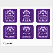 Sticker Carré Blueberry Muffin Baker (Feuille)