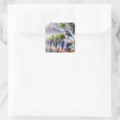 Sticker Carré Bluebird chante sur une vigne (Sac)