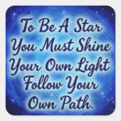 Sticker Carré BlueSkys (Devant)