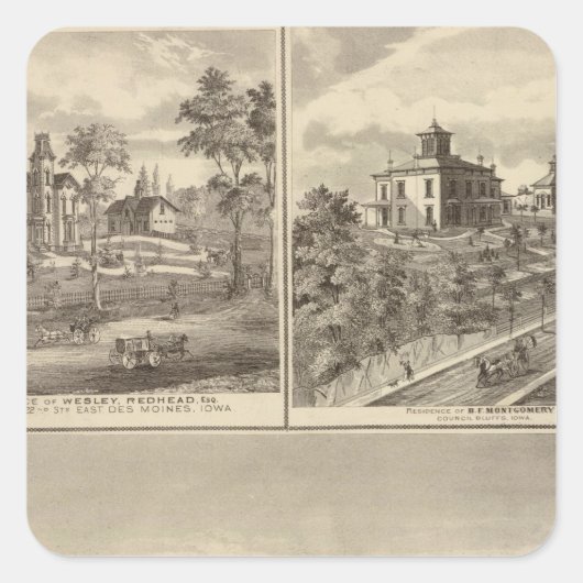 Sticker Carré Bluffs du Conseil (Devant)