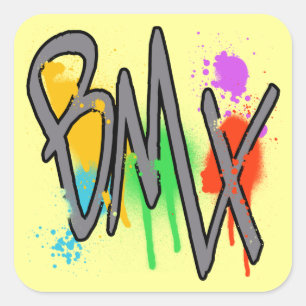 STICKER CARRÉ BMX