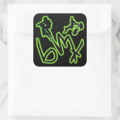 STICKER CARRÉ BMX (Sac)