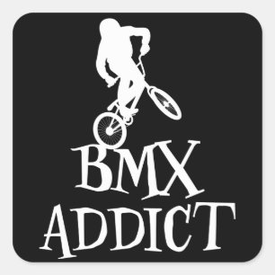 Sticker Carré Bmx Cyclisme Drôle Dire Vélo Slogan Vélo Cadeau