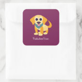 Sticker Carré Bo le chien (Sac)