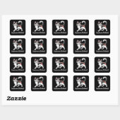 Sticker Carré Bobtail japonais (Feuille)