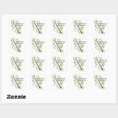 Sticker Carré Boé et feuillage (Feuille)