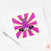 Sticker Carré Bogue de Samurai (Enveloppe)