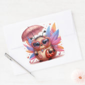 Sticker Carré Bogue mignonne (Enveloppe)