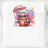 Sticker Carré Bogue mignonne (Sac)