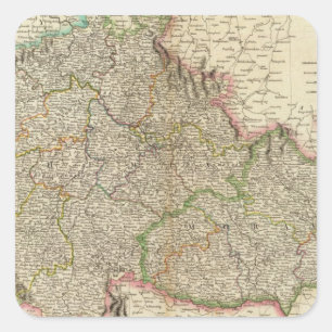 Sticker Carré Bohême, Moravie