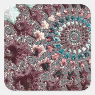 Sticker Carré Bohemian Fractal