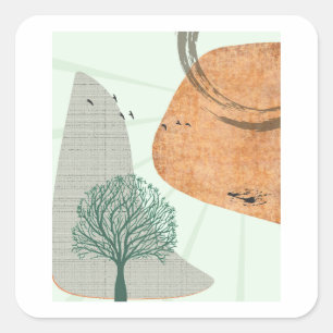 Sticker Carré Boho