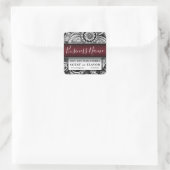 Sticker Carré Boho Chic Boulangerie Maison Cuisine Bougie Bougie (Sac)