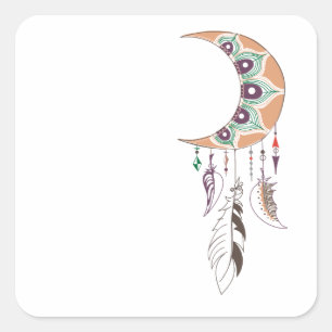 Sticker Carré Boho dreamcatcher