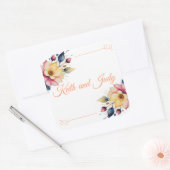 Sticker Carré Boho Peachy Floral (Enveloppe)
