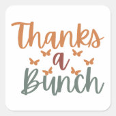 Sticker Carré Boho remercie un groupe de petites entreprises (Devant)