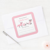 Sticker Carré Bois Créatures / Bois Animaux (Enveloppe)