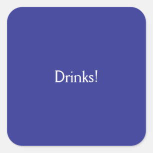 Sticker Carré Boissons