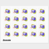 Sticker Carré Boîte à lunch (Feuille)