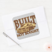 Sticker Carré Boîte à outils NON ACHETÉE CONSTRUITE de Shoebox (Enveloppe)