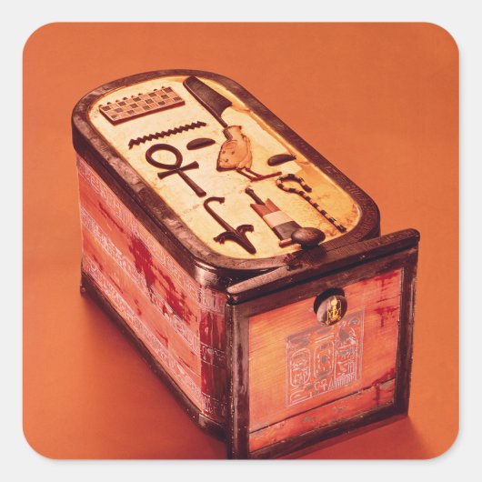 Sticker Carré boîte Cartouche-formée (Devant)