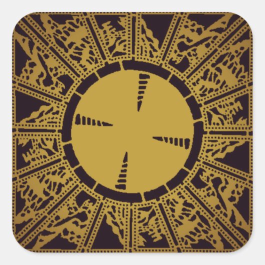 Sticker Carré Boîte de Lemarchand : Configuration de la complain (Devant)