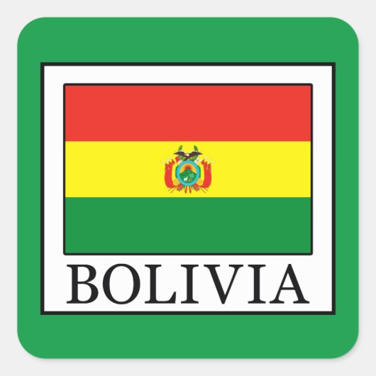 Sticker Carré Bolivie (Devant)