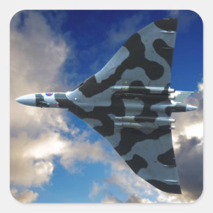Sticker Carré Bombardier Vulcain en vol