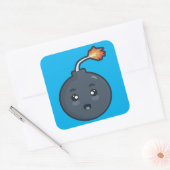 Sticker Carré Bombe de Kawaii (Enveloppe)