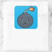 Sticker Carré Bombe de Kawaii (Sac)