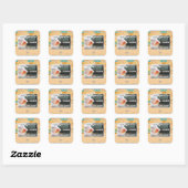 Sticker Carré Bon Ciel ! (Feuille)