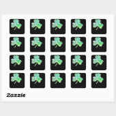Sticker Carré Bon Jour de la Saint Patrick (Feuille)