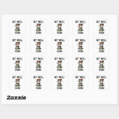 Sticker Carré Bon rétablissement (Feuille)