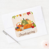 Sticker Carré Bon thanksgiving (Enveloppe)