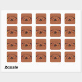 Sticker Carré Bon thanksgiving (Feuille)
