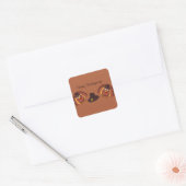 Sticker Carré Bon thanksgiving (Enveloppe)