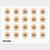 Sticker Carré bon thanksgiving (Feuille)