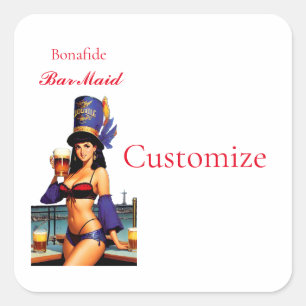 Sticker Carré Bonafide barre serveuse Thunder_Cove