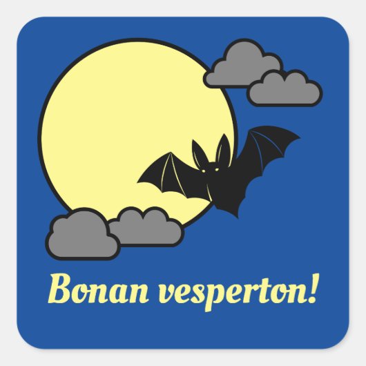 Sticker Carré Bonan vesperton ! (Devant)