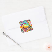 Sticker Carré bonbons (Enveloppe)