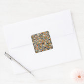 Sticker Carré Bonbons de maïs fondus (Enveloppe)