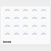 Sticker Carré Bone Hands Heart Classic (Feuille)