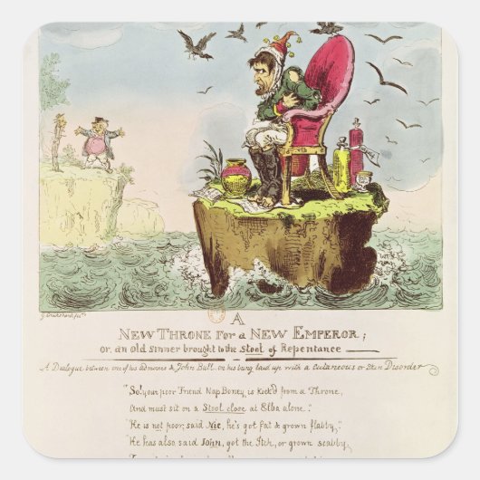 Sticker Carré Boney's Elba Chair, publié par S. Knight (Devant)